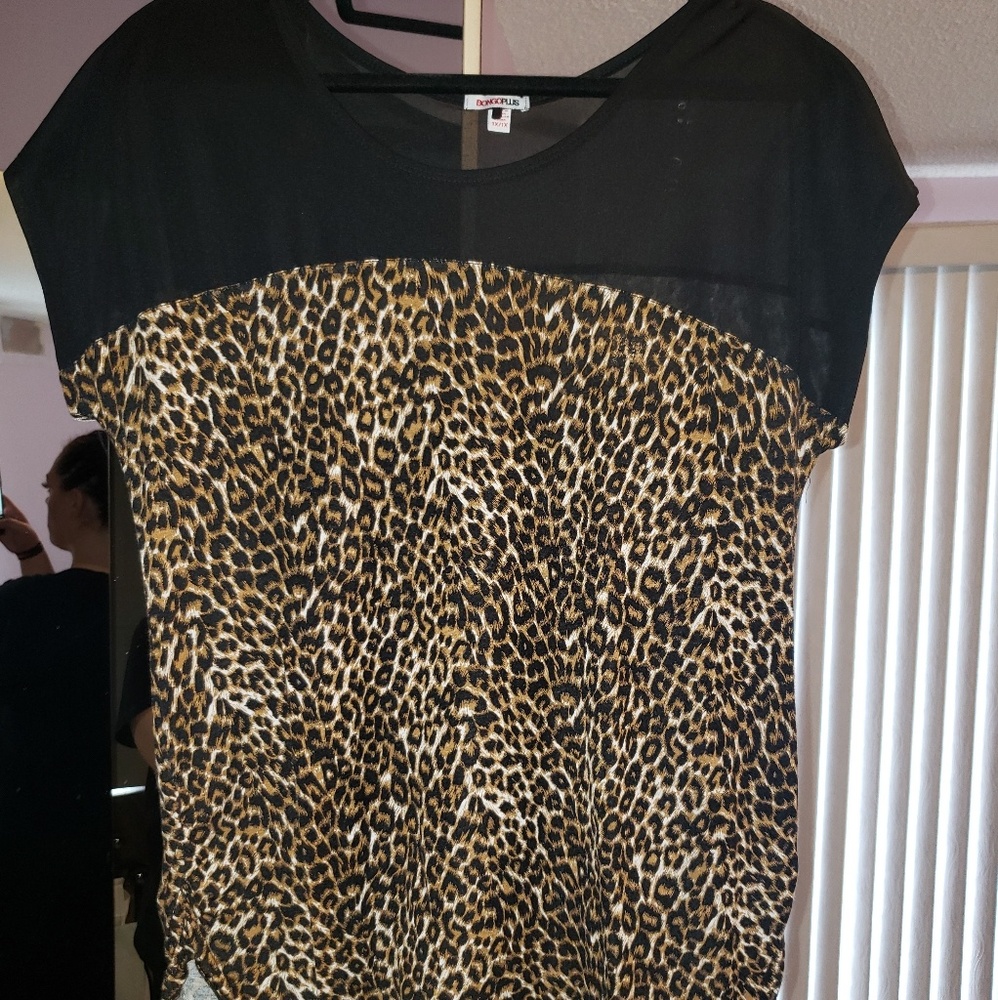 Sheer Leopard Shirt